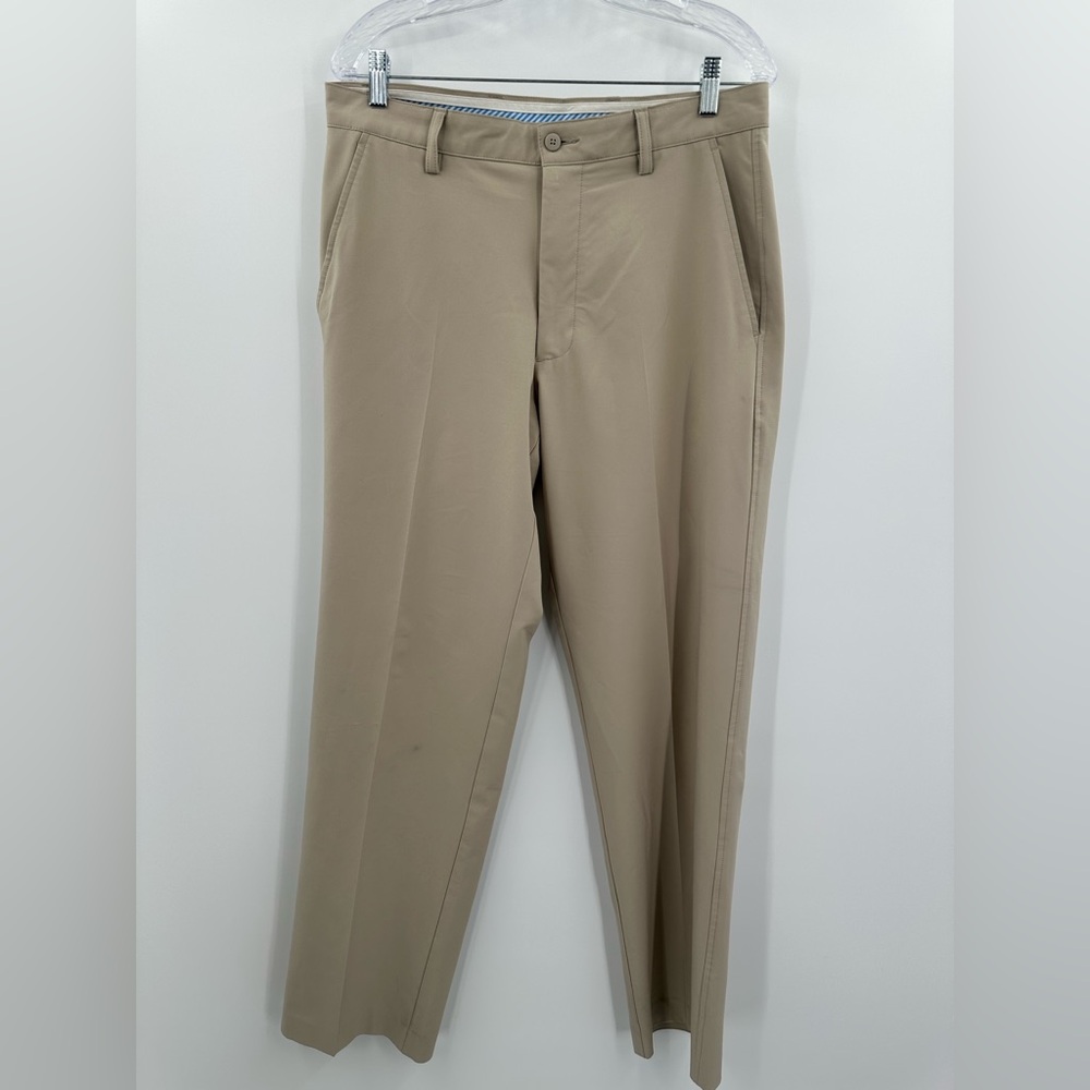 FootJoy Men's Tan Performance Flat Front Chino Pants Size‎ 32x32